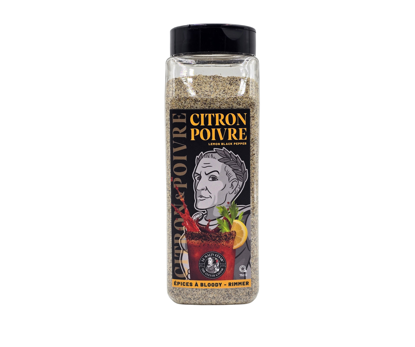 Épice à Bloody Caesar – Citron et Poivre 750g