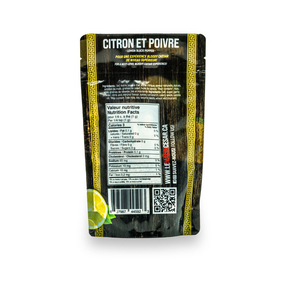 Épice à Bloody Caesar – Citron et Poivre